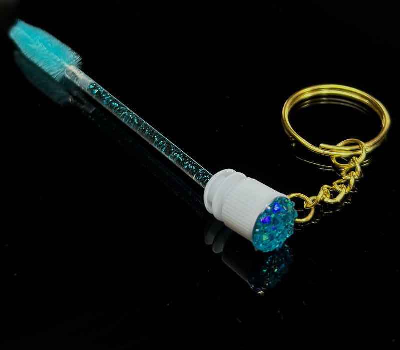 Lash eXtend mascara brushes keychain - aqua